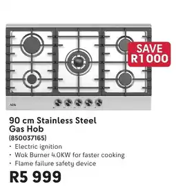 Makro AEG 90 cm Stainless Steel Gas Hob offer