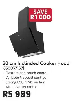 Makro 60 cm Inclinded Cooker Hood offer