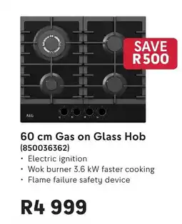 Makro 60 cm Gas on Glass Hob offer