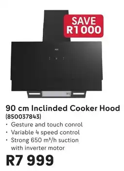 Makro AEG 90 cm Inclined Cooker Hood offer