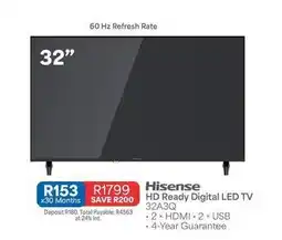 OK Furniture Hisense - hd ready digital led tv offer