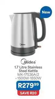OK Furniture 1.7 litre stainless steel kettle mk-17s36a/2 offer