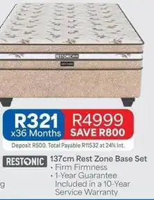 Restonic - rest zone base set