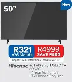 OK Furniture Hisense - full hd smart qled tv 50q5s offer