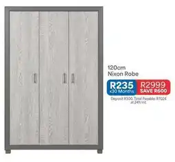 OK Furniture Total - 120cm nixon robe offer