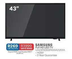 OK Furniture Samsung - full hd led tv ua43f6000fkxxa/uxxa offer