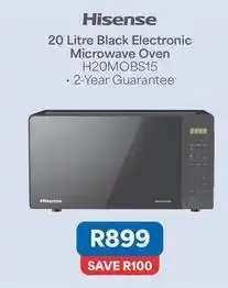 OK Furniture Hisense - 20 litre black electronic microwave oven h20mobs15 offer
