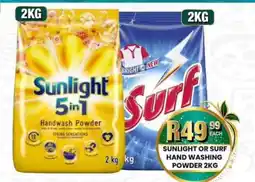 Take 'n Pay Sunlight or Surf Hand Washing Powder offer