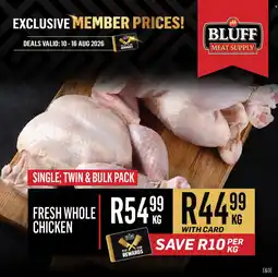Bluff Meat Supply Fresh Whole Chicken offer