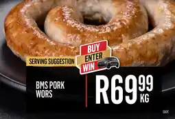 Bluff Meat Supply BMS PORK WORS offer