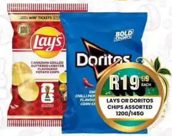 Take 'n Pay Lays or Doritos Chips Assorted offer