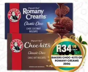 Take 'n Pay Bakers Choc-kits or Romany Creams offer
