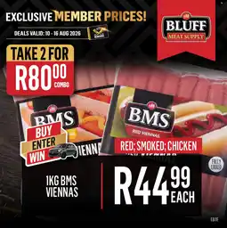 Bluff Meat Supply BMS Red Viennas offer