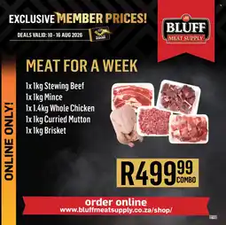 Bluff Meat Supply Meat for a week offer