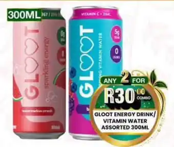 Take 'n Pay GLOOT ENERGY DRINK/VITAMIN WATER Assorted offer