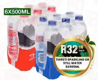 Take 'n Pay Thirsti Sparkling or Still Water offer