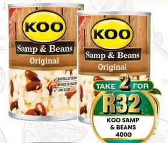 Take 'n Pay KOO Samp & Beans Original offer