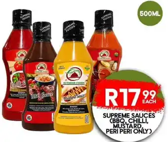 Take 'n Pay Supreme Sauces (BBQ, Chilli, Mustard, Peri Peri Only) offer