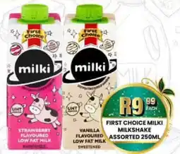Take 'n Pay First Choice Milki Milkshake Assorted offer