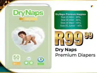 Take 'n Pay Dry Naps Premium Diapers offer