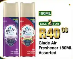Take 'n Pay Glade Air Freshener 180ML Assorted offer