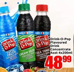 Three Star Cash and Carry Drink-O-Pop Flavoured Drink Concentrate Assorted offer