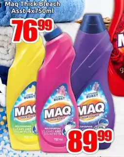 Three Star Cash and Carry Maq Thick Bleach Assorted offer