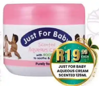 Take 'n Pay Just for baby aqueous cream scented offer