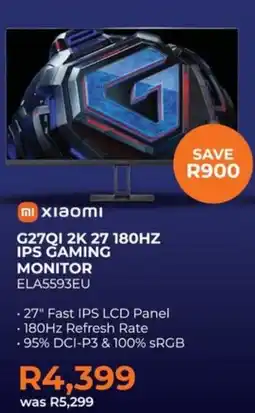 Expert xiaomi G27QI 2K 27 180HZ IPS GAMING MONITOR offer