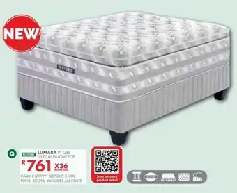 Restonic lumara pt gel pillowtop