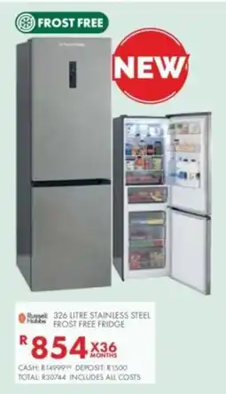Beares Russell hobbs stainless steel frost free fridge offer