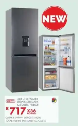 Beares Defy water dispenser dark metallic fridge offer