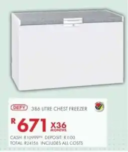 Beares Defy chest freezer offer