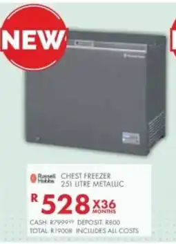 Beares Russell hobbs chest freezer metallic offer