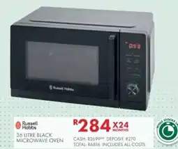 Beares Russell Hobbs Black Microwave Oven offer