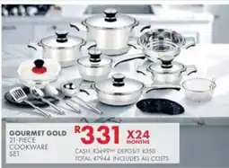 Beares Gourmet Gold Cookware Set offer