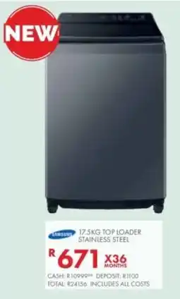 Beares Samsung Top Loader Stainless Steel offer