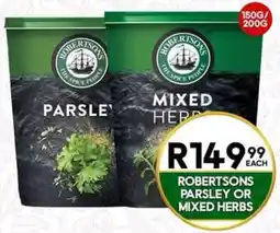 Take 'n Pay Robertsons Parsley or Mixed Herbs offer
