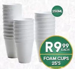 Take 'n Pay FOAM CUPS offer