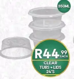 Take 'n Pay Clear Tubs + Lids offer