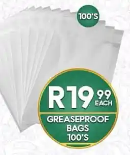 Take 'n Pay Greaseproof Bags offer