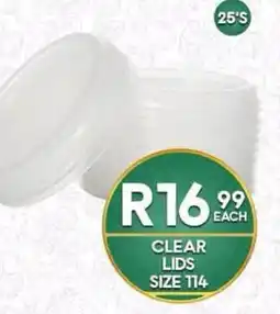 Take 'n Pay Clear Lids Size 114 offer