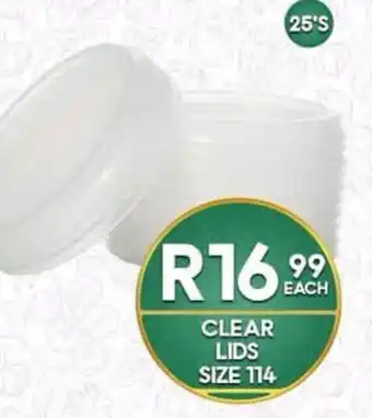 Take 'n Pay Clear Lids Size 114 offer