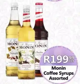 Take 'n Pay Monin Coffee Syrups Assorted offer