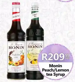 Take 'n Pay Monin Peach/Lemon tea Syrup offer