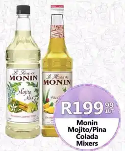 Take 'n Pay Monin Mojito/Pina Colada Mixers offer