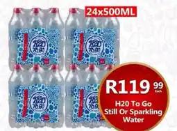 Take 'n Pay H20 To Go Still Or Sparkling Water offer