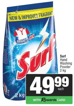 Spar Surf Hand Washing Powder offer