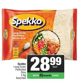 Spar Spekko Long Grain Parboiled White Rice Assorted offer