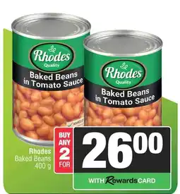 Spar Rhodes Baked Beans in Tomato Sauce offer